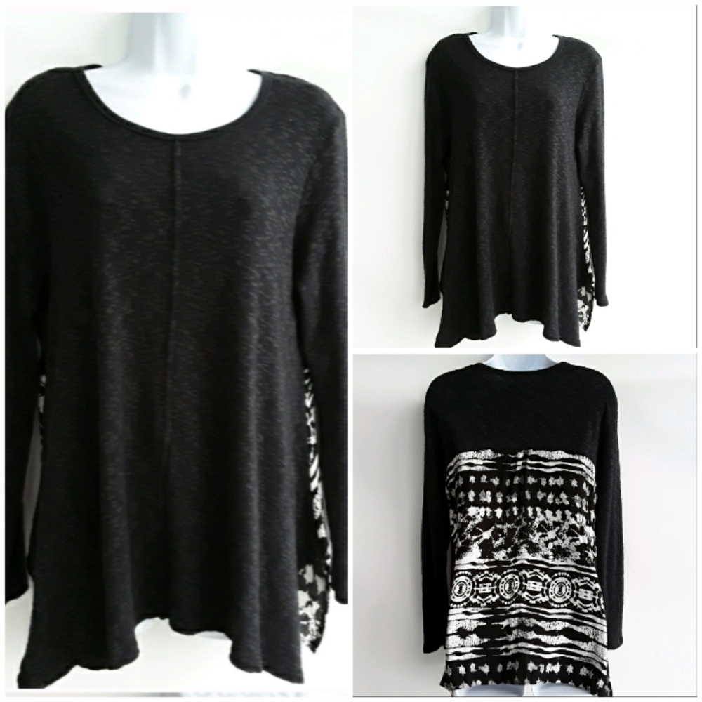 Max Jeans Long sleeve Tunic Top